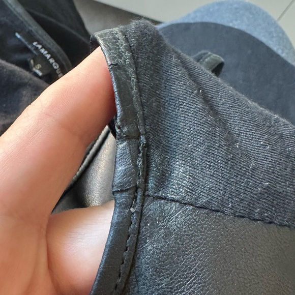 LAMARQUE Leather tank top - Picture 4 of 4